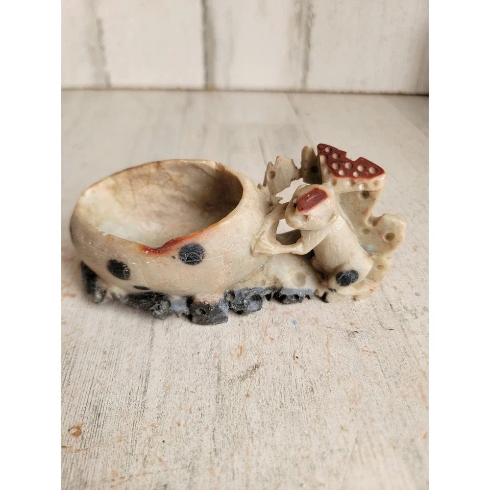 Vintage unique monkey soap holder toothpick art folk home decor figure